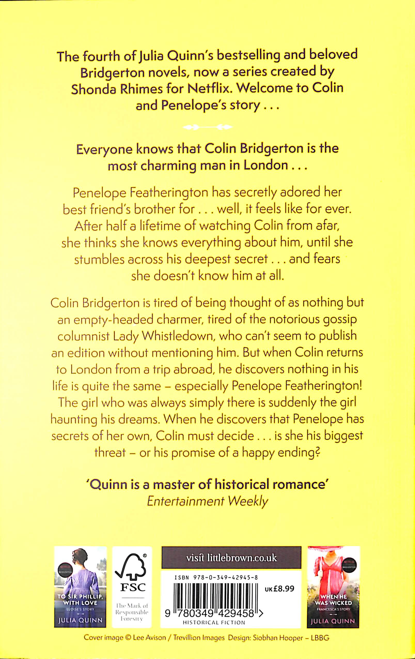 Bridgerton Book 4 Romancing Mr Bridgerton (Penelope & Colins by Julia Quinn
