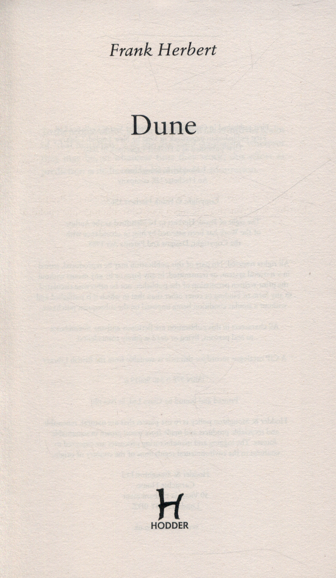 Dune N/E P/B by Frank Herbert