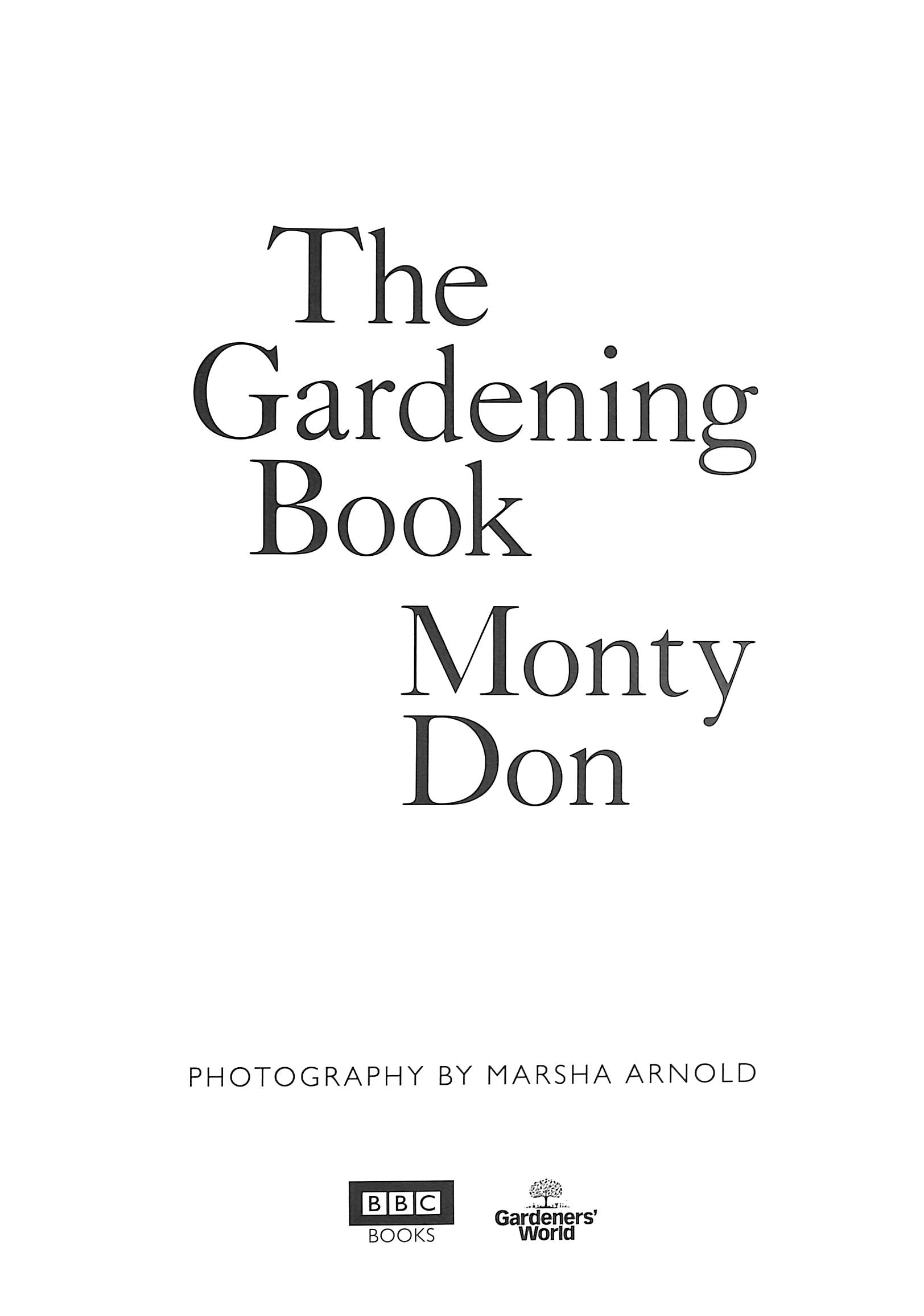 The gardening book by Monty Don