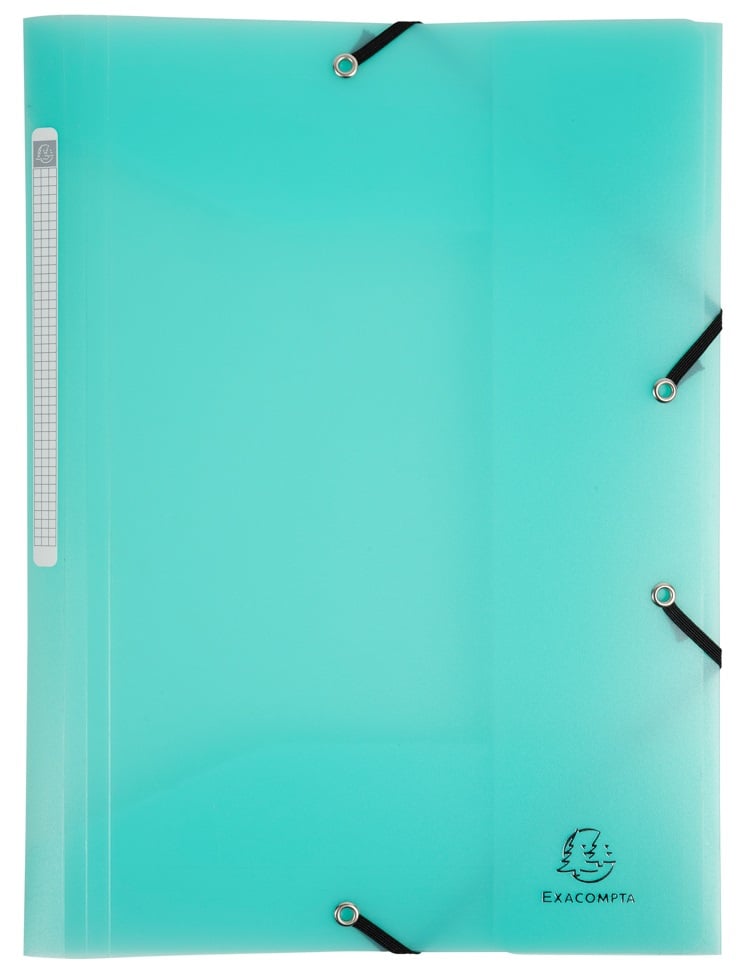 Exacompta Folder Elastic A4 Chrome Pastel Green