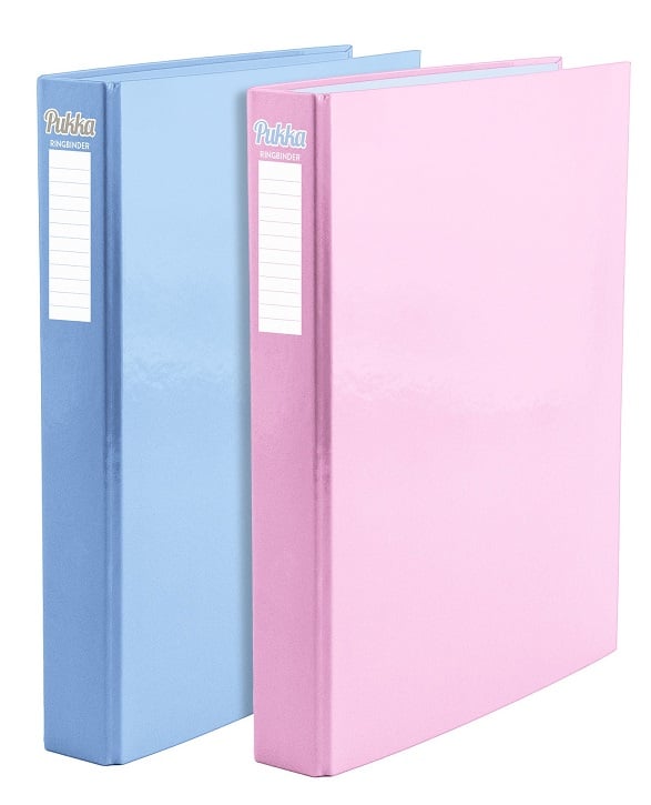 Pukka Pastel A4 Ring Binders  Blue/Pink Assorted